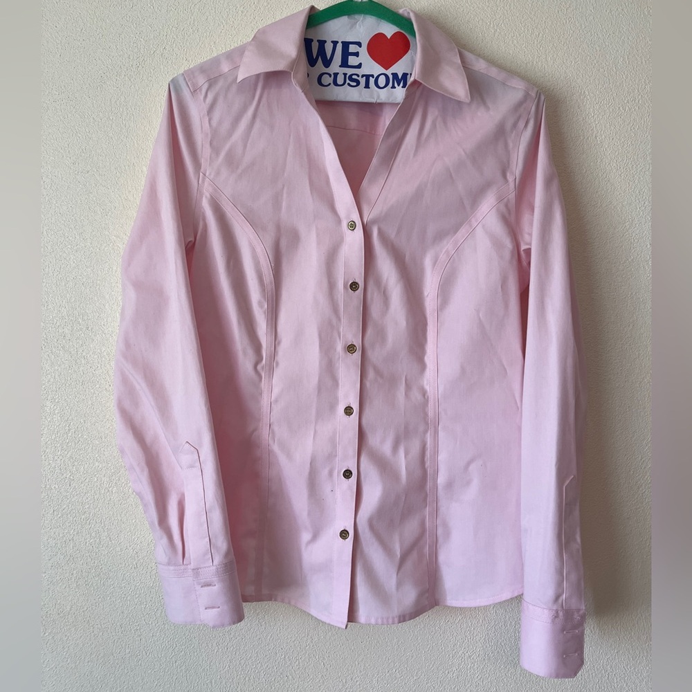 Pink Button Down Top from Calvin Klein